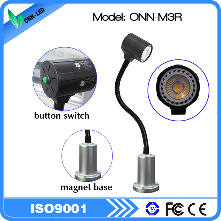 snake magnetic machine work lamp 24v flexible arm led gooseneck work light