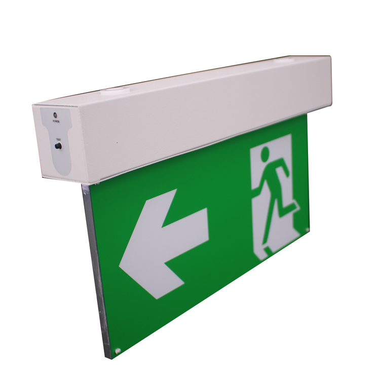 New Design Universal Mount Commercial Rechargeable Emergency LED Exit Sign Light