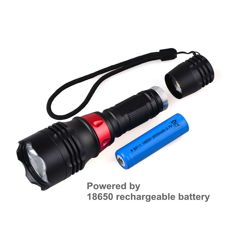 LED Diving Flashlight Waterproof Professional T6 or L2 LED Or UV Diving Lantern