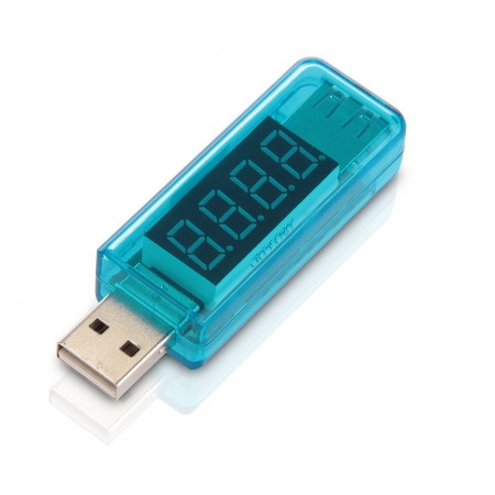 Auto Car Vehicle USB Volt Meter Voltmeter Voltage Gauge Tester for Charger Blue