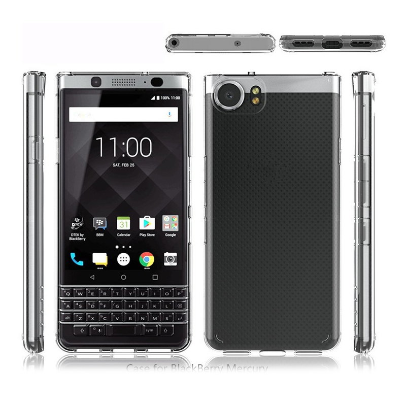 Soft TPU Clear Cover for blackberry keyone Transparent back case