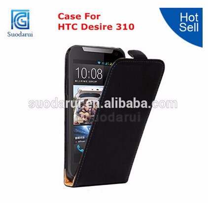 High quality cover Slim leather Flip case for HTC desire 310