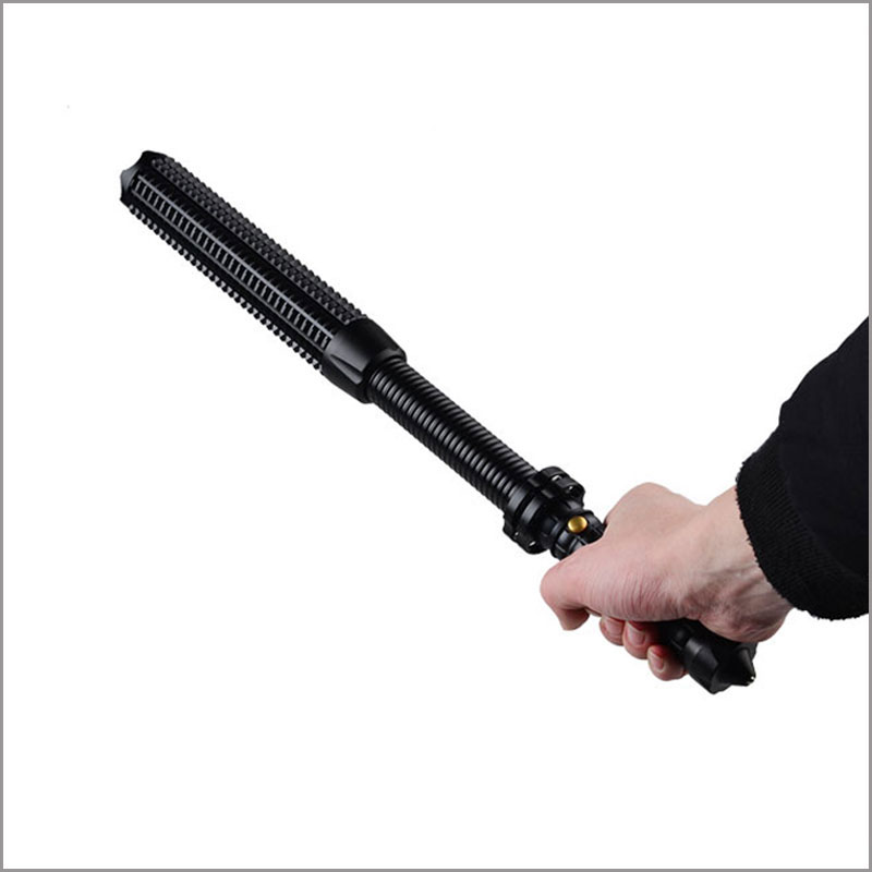 Rechargeable Expandable Bat Torch Light Strobe XML T6 LED 1000 Lumens Self Defense Flashlight