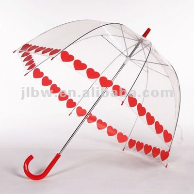 Promotional Clear Dome Shaped Transparent Umbrella