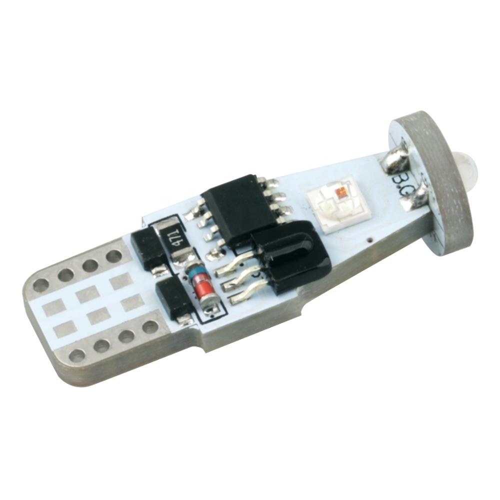 rgb led bulb T10 3SMD 3535 RGB reading light in car