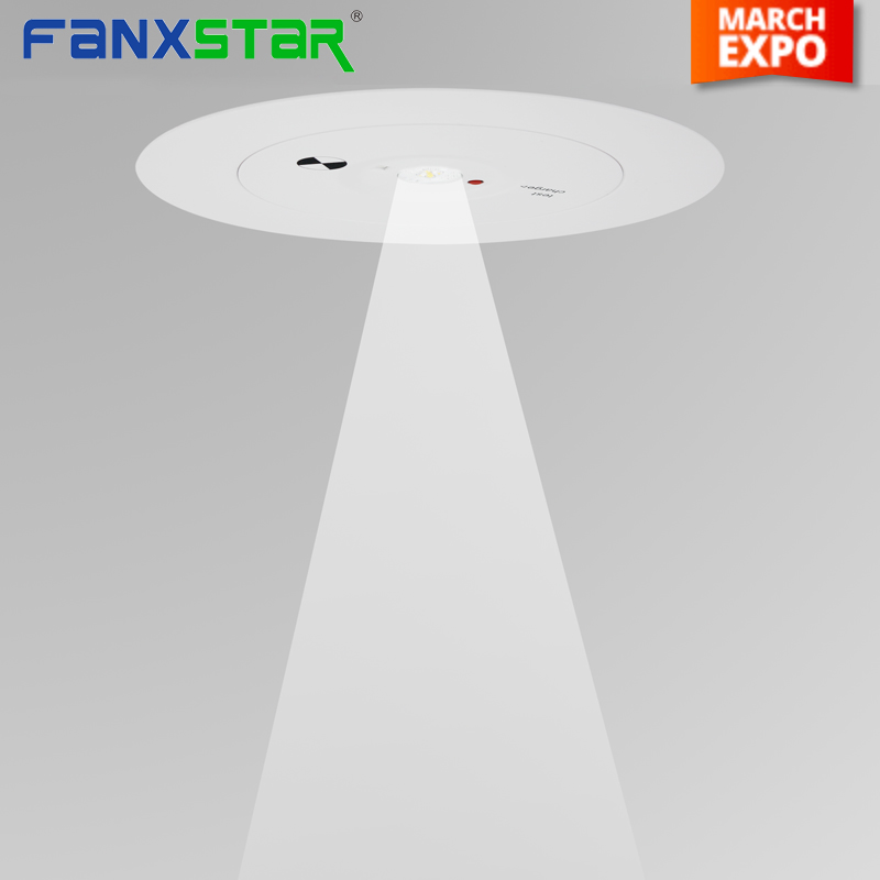 Shenzhen fanxstar IP20 3w 4inch 6 inch rechargeable led emergency light