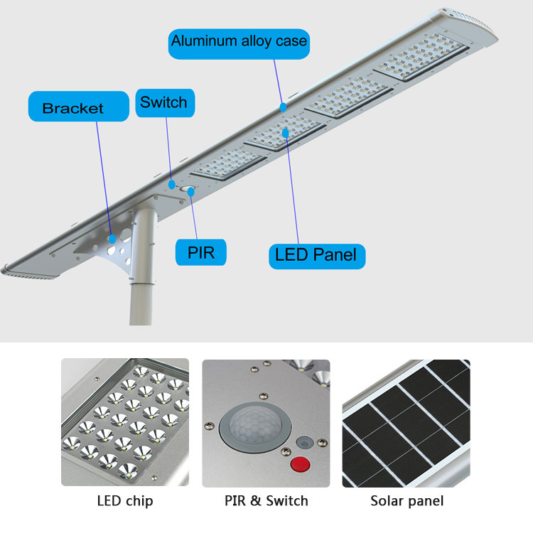 Courtyard/Garden/pathway led light epistar solar led street light