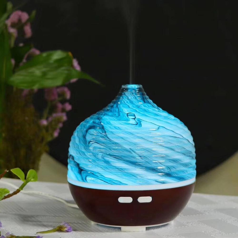 Miro Essential Oil Diffuser 200ML Handmade Glass Aromatherapy Humidifier with Adjustable Night Light