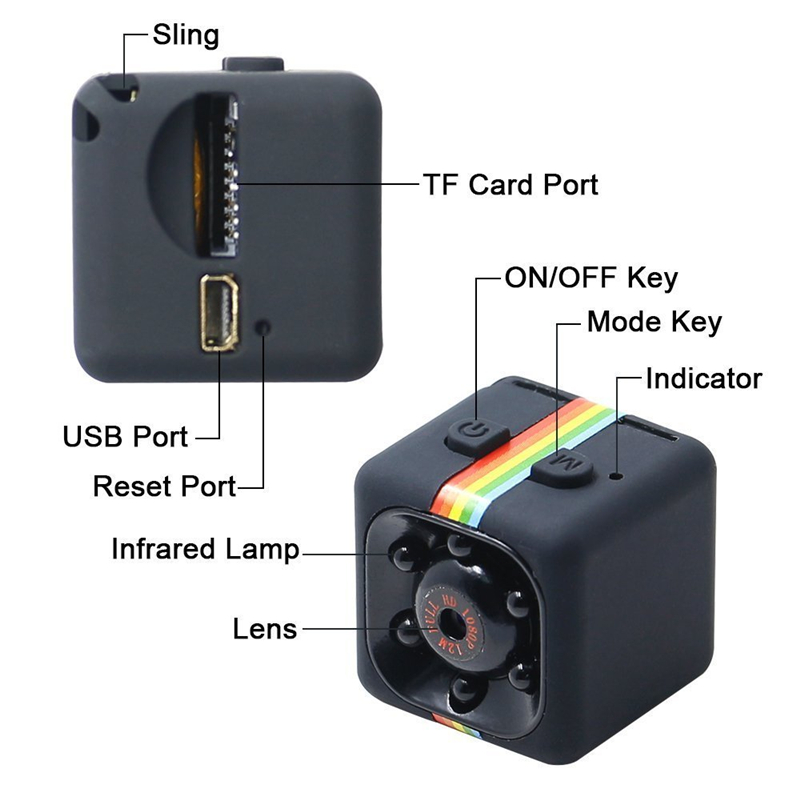 Pocket mini camcorder mini sport dv camera with motion detection mini camera SQ11