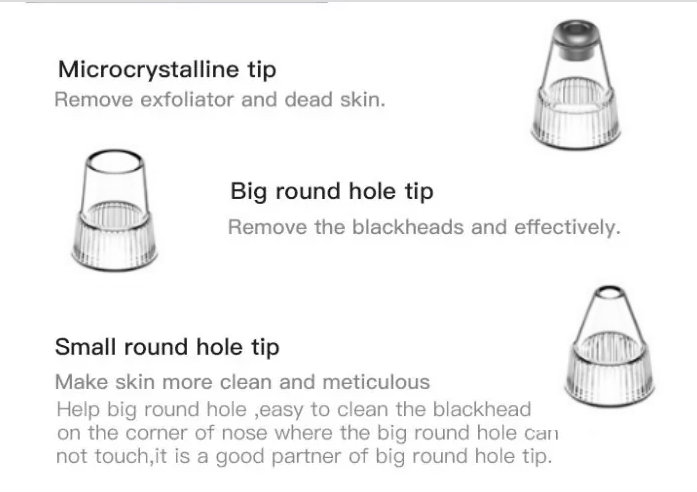 New 2018 Vacuum Blackhead Remover Strong Suction Pore Cleaner Beauty Personal Skin Care Tool Kit USB Rechargeable LCD Powerful