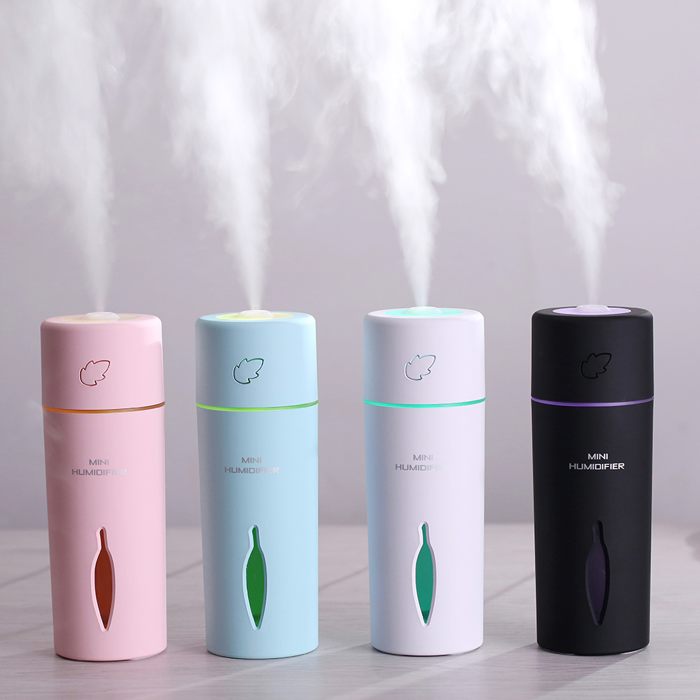 Leaf Creative 150ml Handhold Cool Mist Air Humidifier,USB Car Water Purifier Humidifier with Led Table Night Light