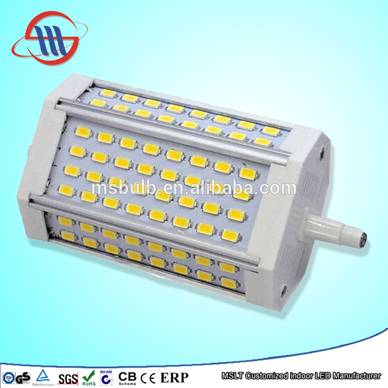 Haining Mingshuai LED bulb R7S LED ceramic flood light 78mm 5730 SMD 15W linear dimmable replace J189 halogen Lamp