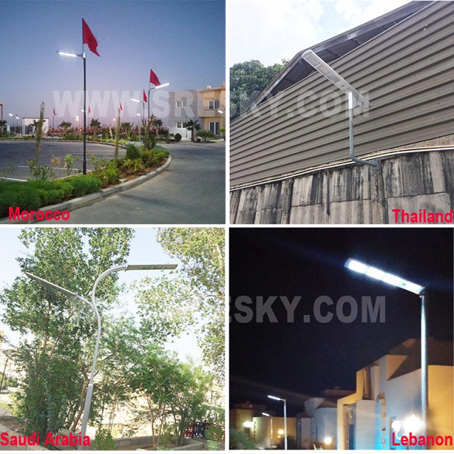 High quality outdoor electric lights solar led street light 2800lm 6m