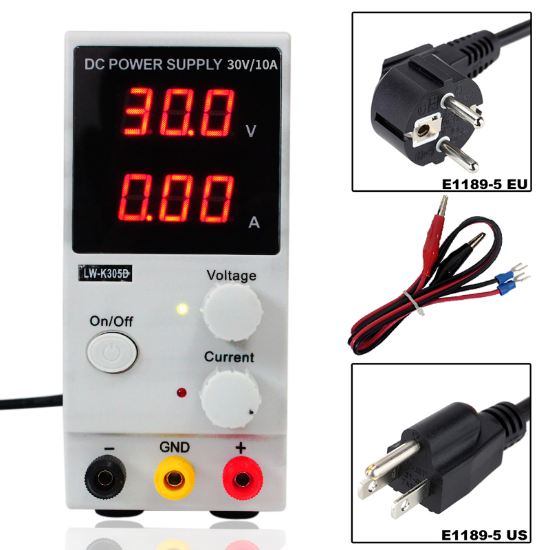 30v 10a K3010D Mini Switching Regulated Adjustable DC Power Supply SMPS Single Channel 30V 5A Variable 110V OR 220V