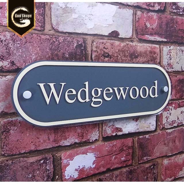Acrylic sign modern design house sign number sign plate