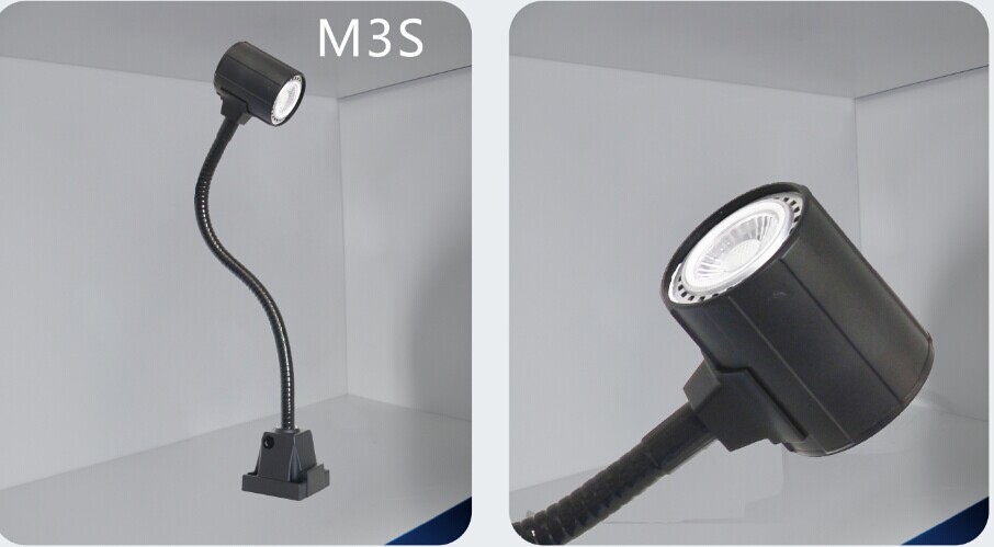 Model M3S 24V 220V IP20 4.5W shenzhen manufacturer gooseneck tube flexible metal light