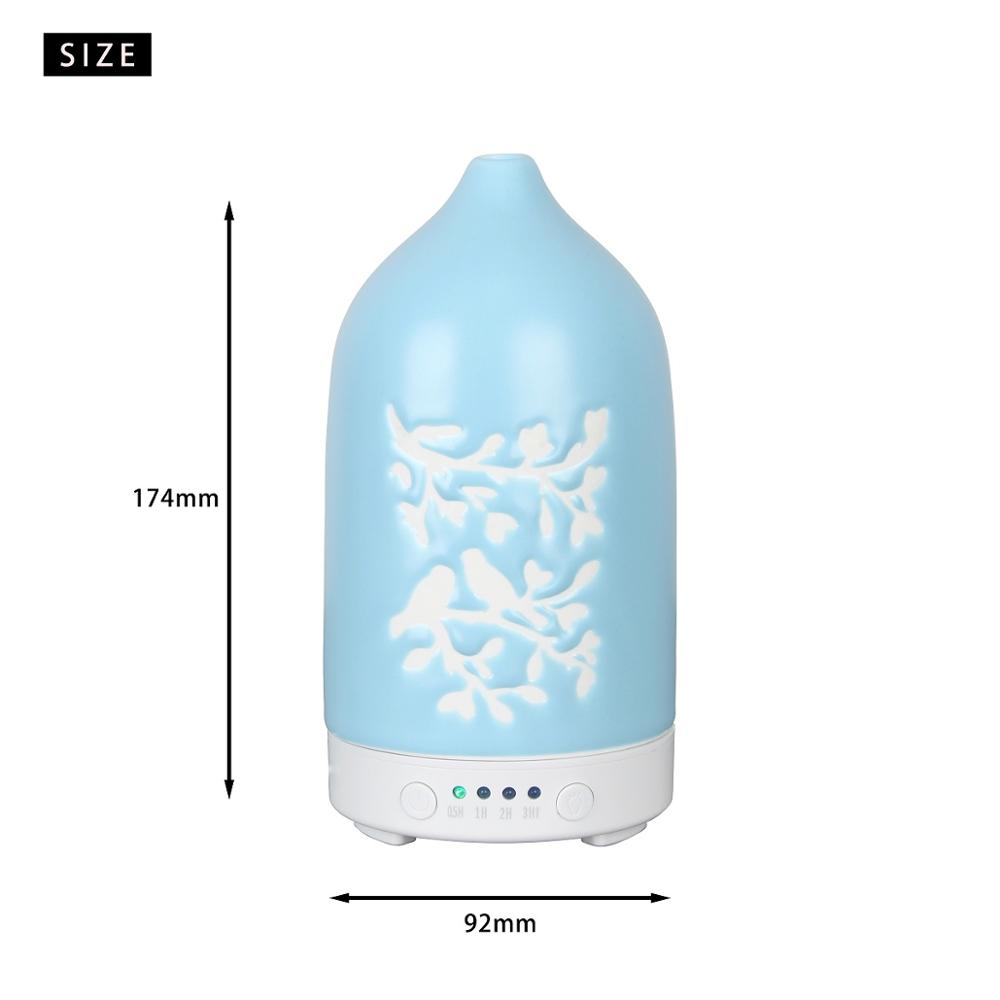 2019 Wholesale Portable Electric Essential Ceramic Flower Oil Diffuser