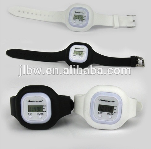 wristband count step and time pedometer watch/step counter watch/pedometer and calorie counter watch