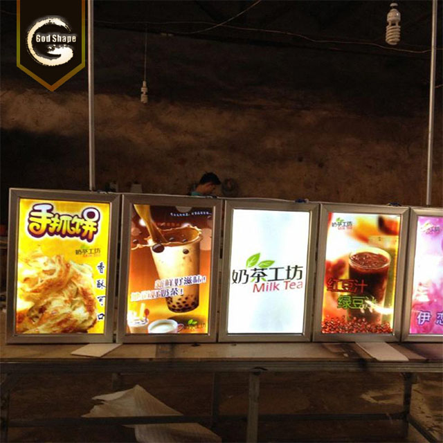 Fasd food LED menu board lightbox restaurant menu display custom led light box