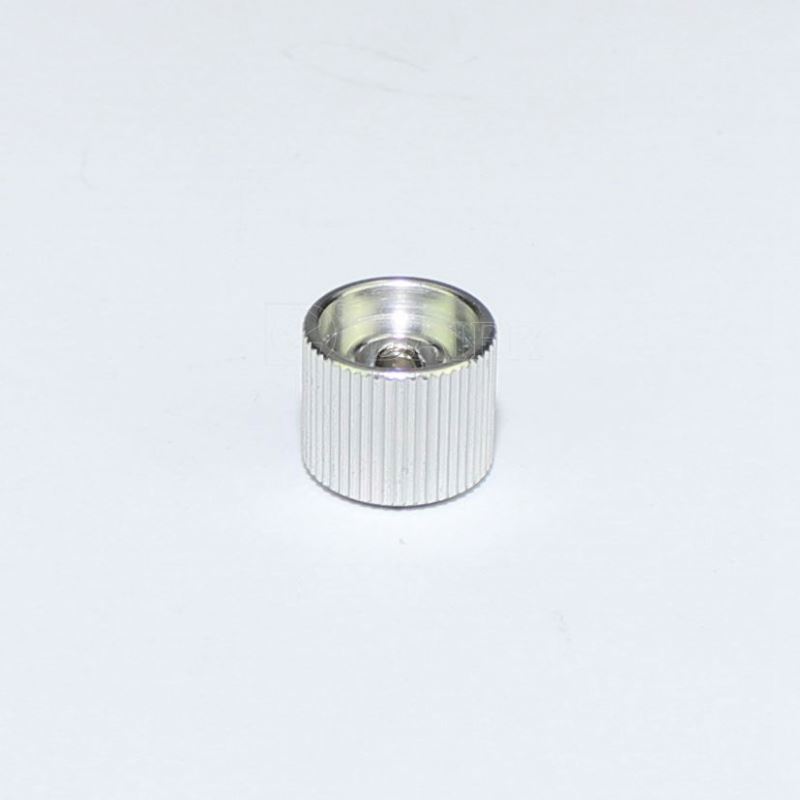 6.4MM Set Screw Silver Rotary Electronic Control Potentiometer Aluminum Knob Audio