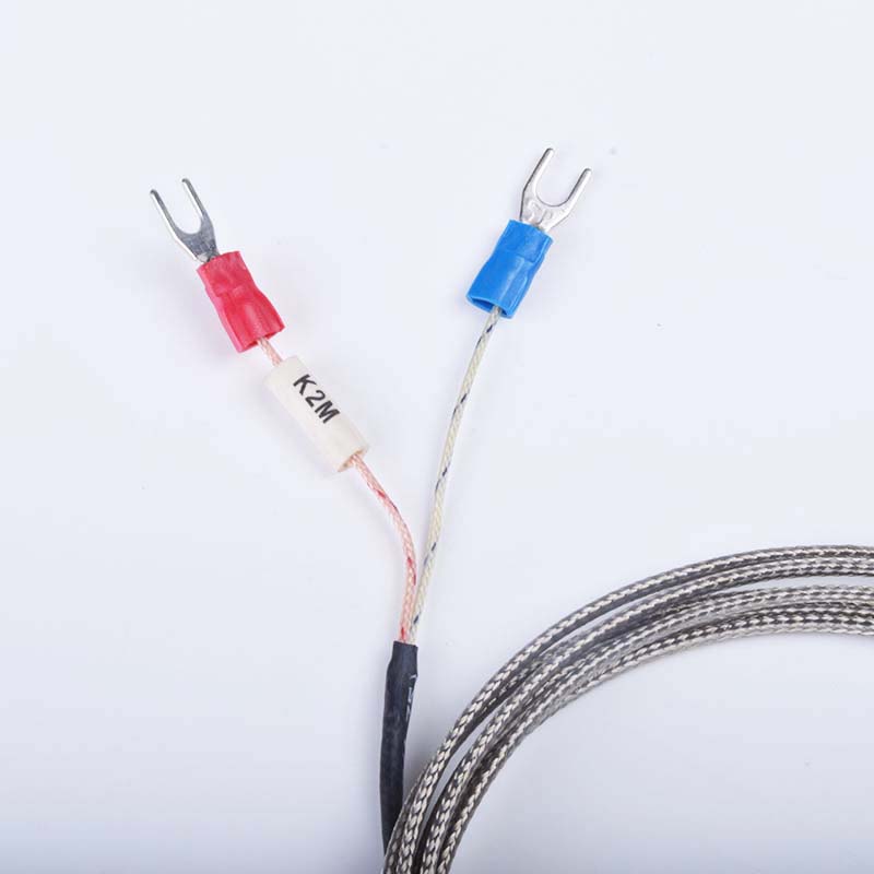 K type 2m metal screening cable 6mm diameter hole ring head thermocouple temperature sensor