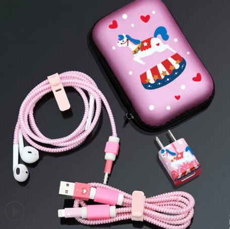 Unicorn Rubber Phone USB Cable Protector Kit for iPhone