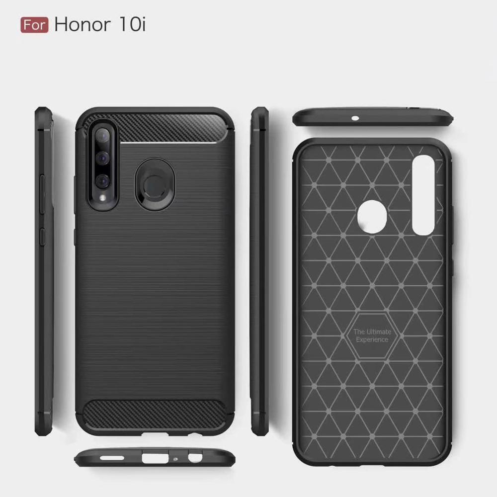 New Arrival Shockproof Carbon Fiber Case Cover for Huawei honor 10i TPU+PC case