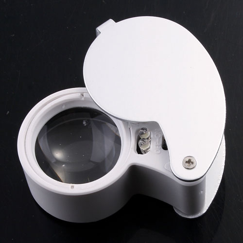 LED 6-shaped portable jewelry watch repair magnifier High quality magnifying glass lupa binocular loupes lupas de aumento