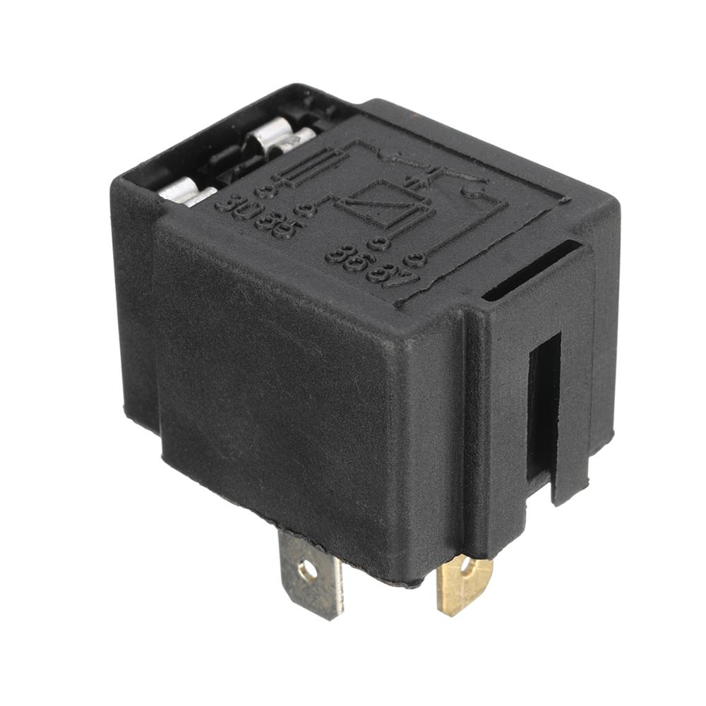 Pre Wired 4 Pin Relay Mounting Base Relay Socket Holder With Medium Fused On Off 4-Pin Wired Cable 18AWG 30A DC12V, car relay