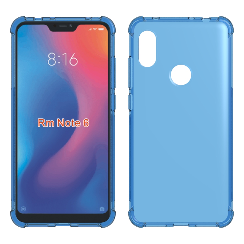 For Xiaomi Redmi note 6 Transparent Shockproof cover soft Tpu drop Protect case
