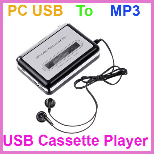 High Quality Tape to PC USB Cassette-to-MP3 Converter Capture Audio Music Player Free Shipping Wholesale