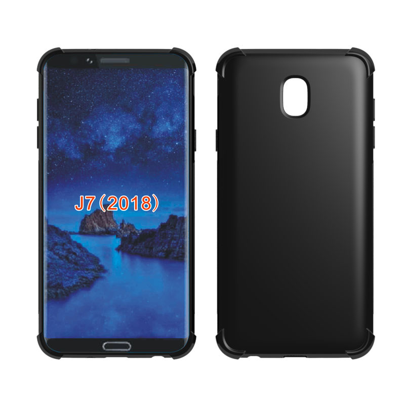 Transparent Shockproof soft Tpu cover case clear case For Samsung Galaxy J7 2018