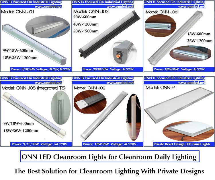 ONN-J01 600mm 1200mm Teardrop Cleanroom Light Fittings / dust proof led light fixture / tear drop light