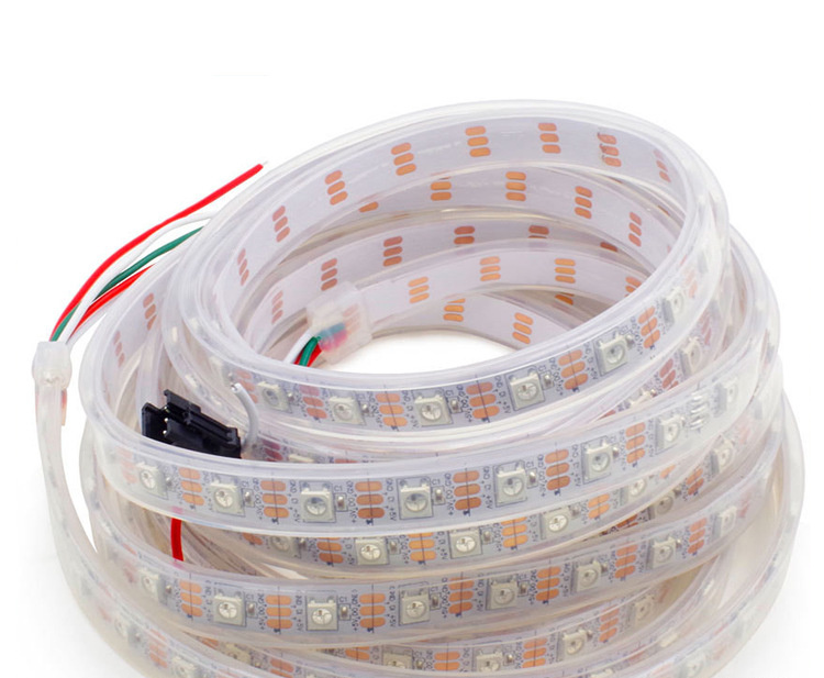 WS2815 30/60/144leds/m Flexible full color pixel led strip Light 12V addressable rgb led strip