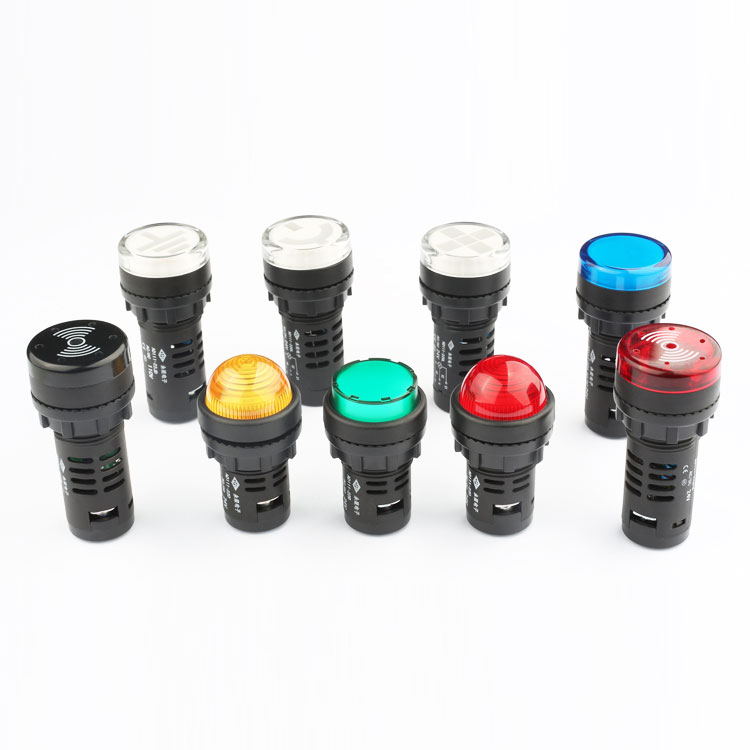 22mm led indicator light red yellow green led indicator light 24v