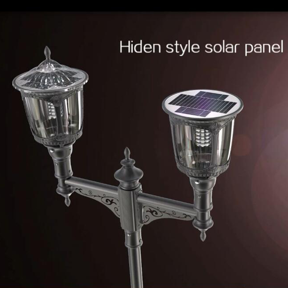 Warm White IP65 Outdoor Led Solar Gate Post Pillar Light For Garden