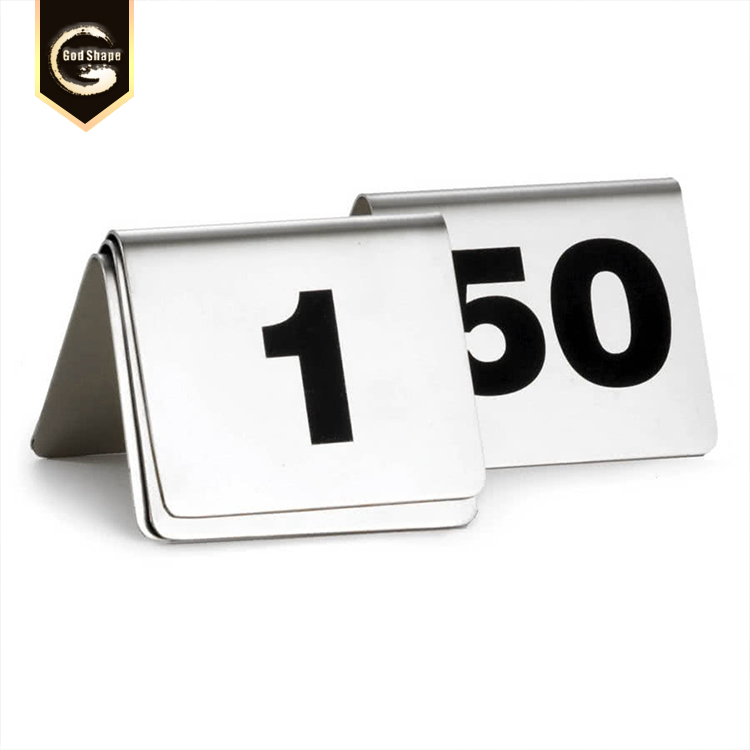 Stainless steel metal signage all size hotel door room number sign plate