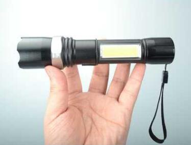 Outdoor Multifunctional Zoomable Cob Tactical XPE Led Flashlights With Magnet  USB Rechargeable