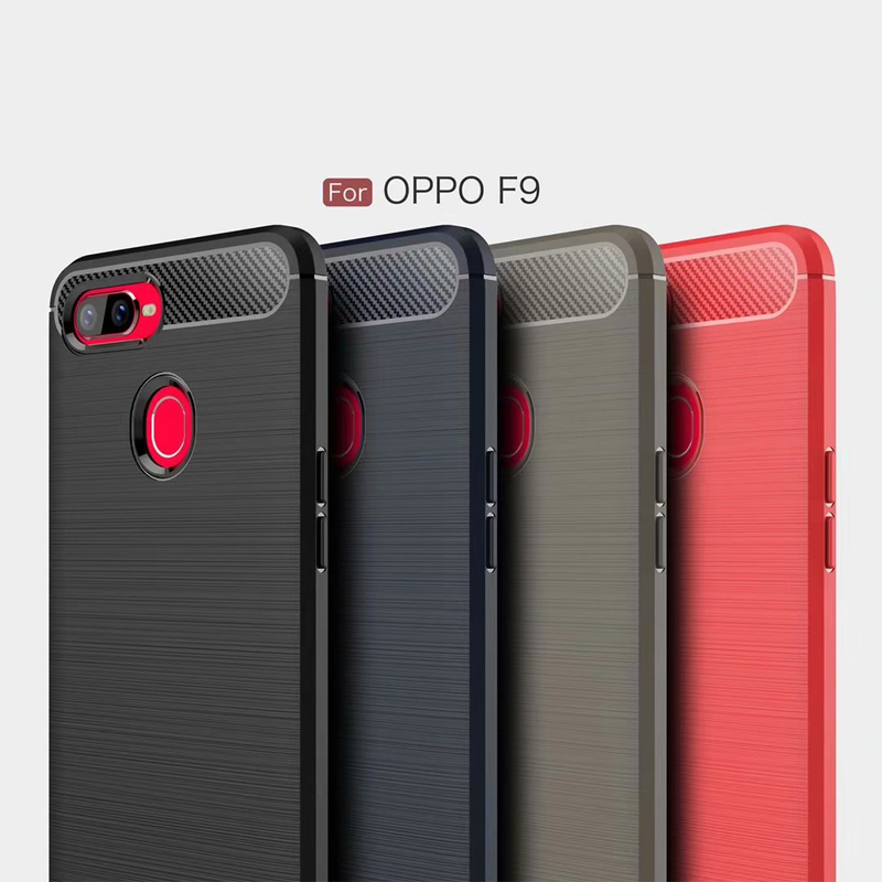 Carbon Fiber Tpu case For O PPO F9 Soft CF Cover