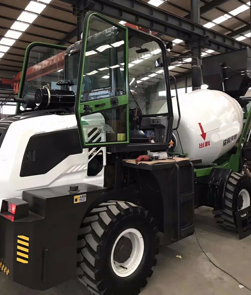 1.2 CBM self loading concrete mixer truck for ready mix transporter