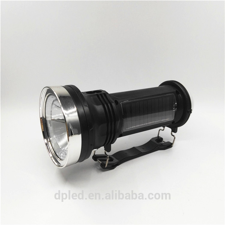 Solar powered flashlight with 12 smd work light 3 mode kc669