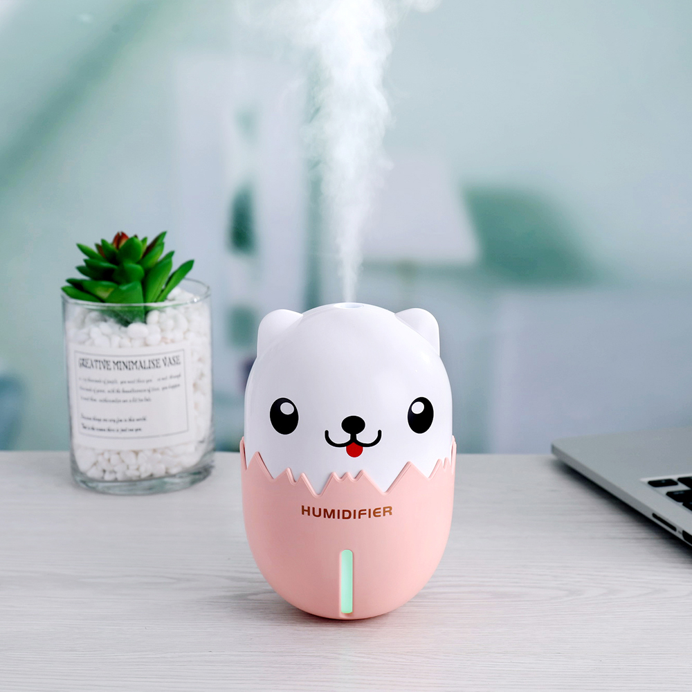 Cartoon Lovely Dog Air Humidifier,Mini Handheld Humidifier for 350ml USB Aroma Diffuser