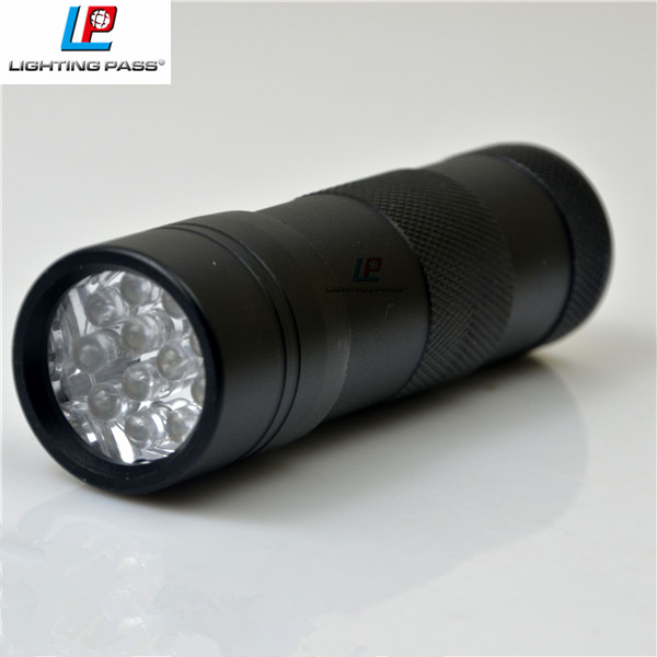 12 LED blacklight Invisible UV torch light Ultra Violet Flashlight