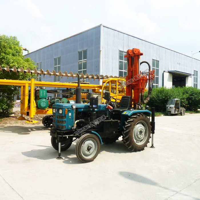 tractor deep water well drilling rigs/ rock drilling machine with video