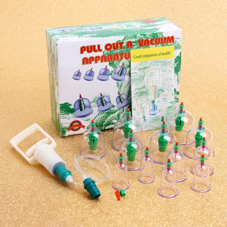 Cupping Kit 12 Cups New Vacuum Suction Chinese Medical Body Healthy Care Massage Cupping Set