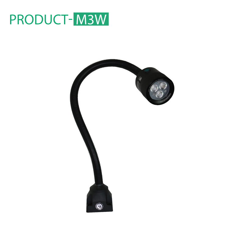 gooseneck led light with three highpower led IP65 flexible arm