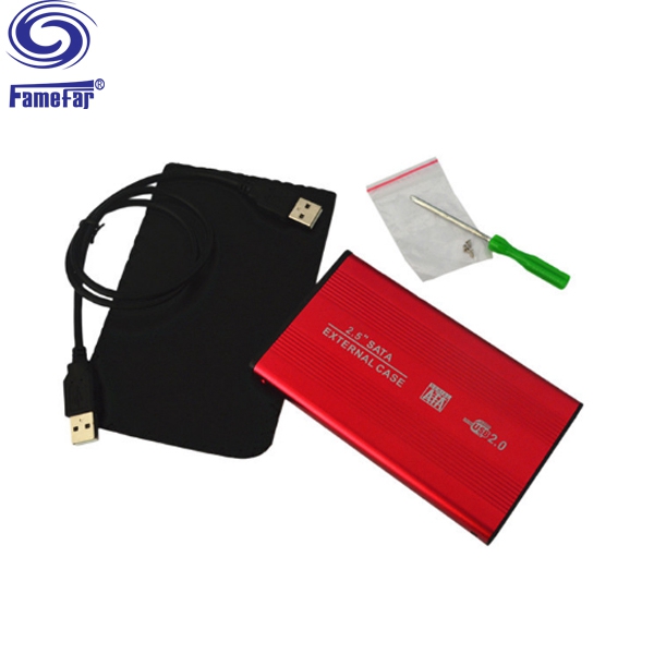 Factory selling USB2.0 SATA external case hard disk drive HDD Enclosure