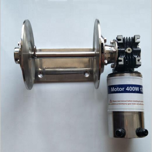 12V 24V  600W anchor rope chain drum winch stainless steel motor JVW-011S