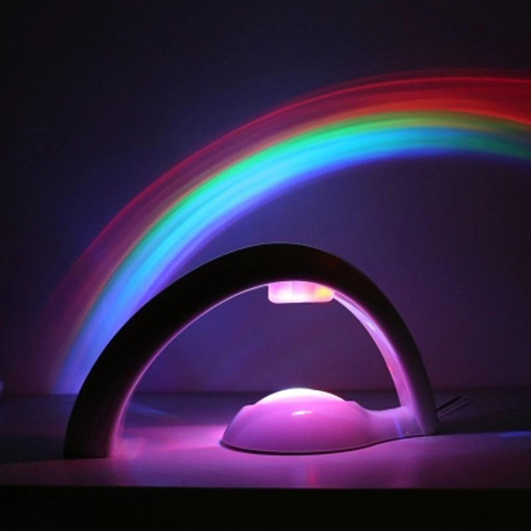 Ningbo Goldmore high quality romantic beautiful white rainbow night lamp for kids room