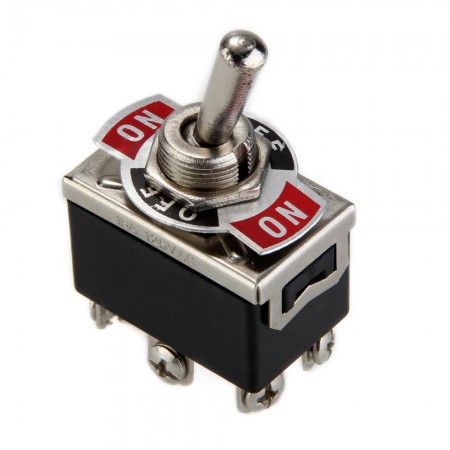 Car Boat DPDT Heavy Duty Metal Tip Toggle ON/OFF Flick Switch 12V
